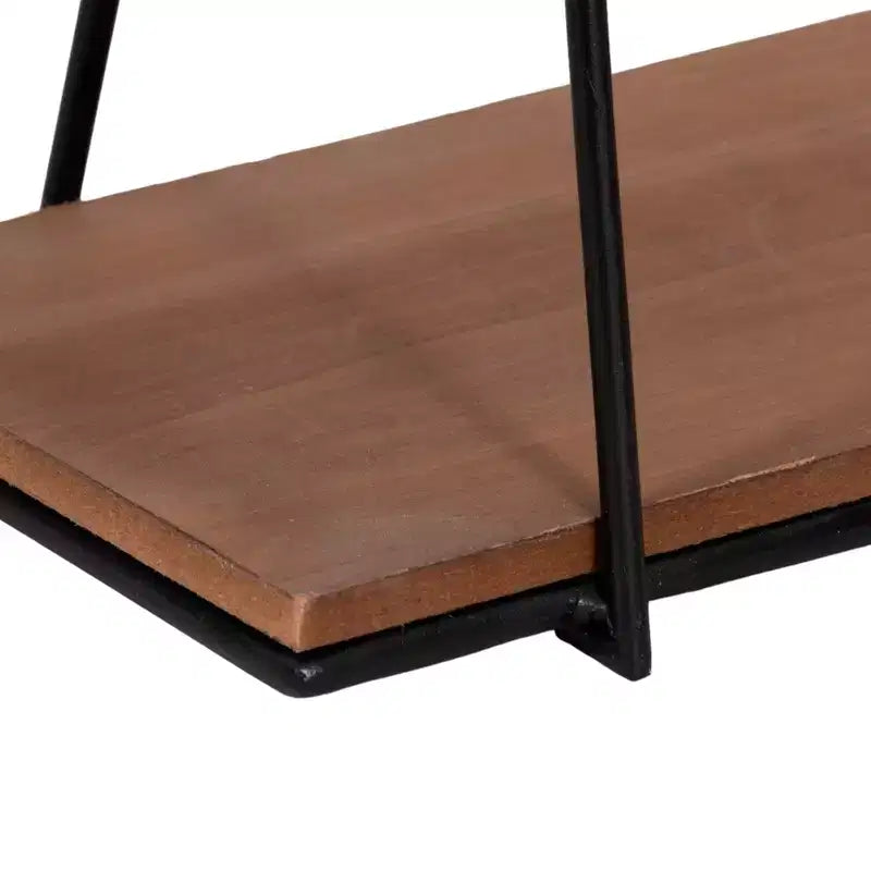 Vasi Moderni in Resina con Gambe in Legno - Contenitori Decorativi per Piante da Interno ed Esterno per l'Arredamento di Casa e Giardino - Set da 2 - 12 e 10 pollici, Neri