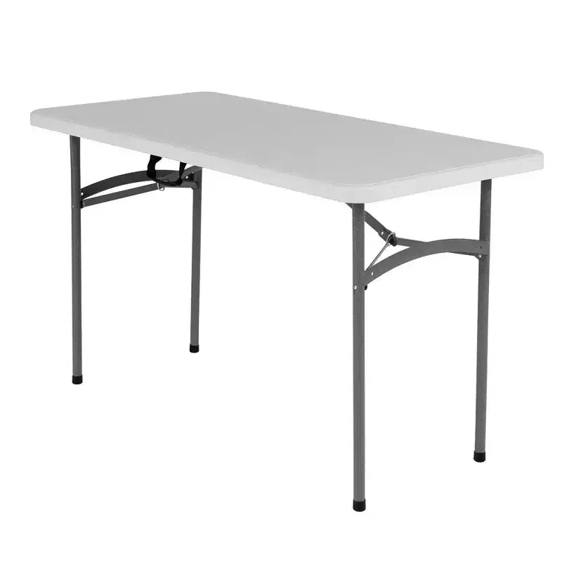Peakform Multipurpose Banquet Table Lightweight Folding Durable Desk with Secure Base for Indoor and Outdoor Events, 4 Foot, White