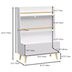 HOMLUX Scaffale per Libri per Bambini, Espositore per Libri e Riviste, Organizzatore Porta Giocattoli, Bianco