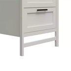 Torre armadio Systembuild Evolution Luxe con 4 cassetti/3 aste appendiabiti regolabili, Rovere Avorio