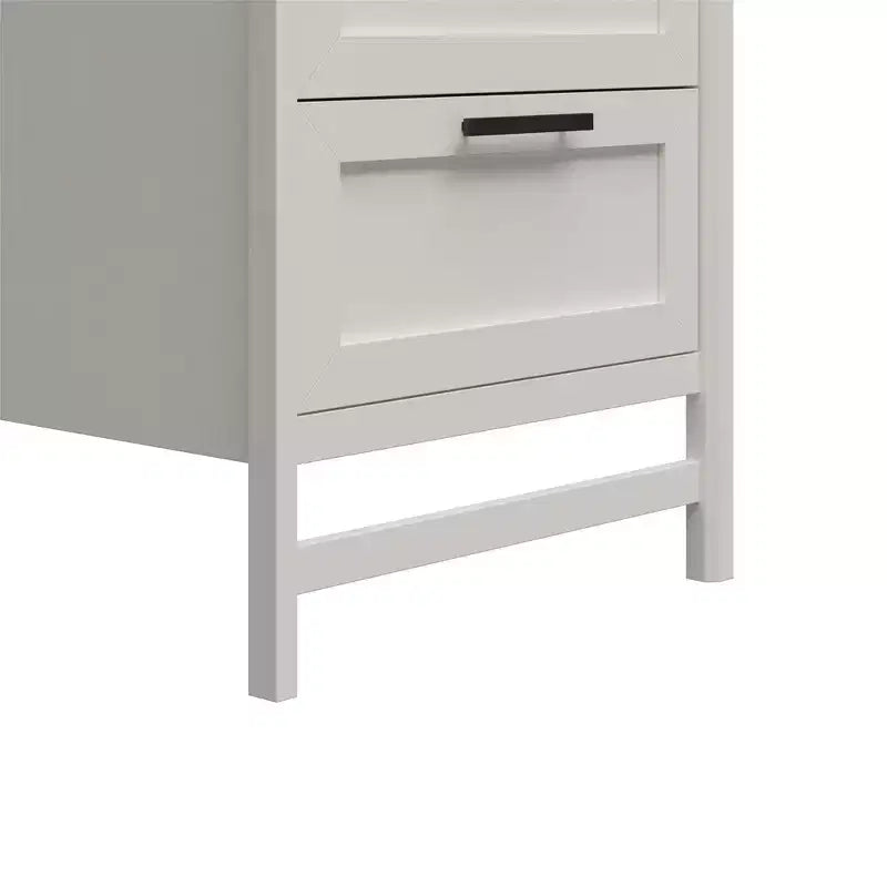 Torre armadio Systembuild Evolution Luxe con 4 cassetti/3 aste appendiabiti regolabili, Rovere Avorio
