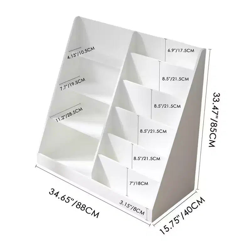 Libreria in Legno per Bambini a 4 Ripiani, Scaffale a 6 Livelli in Tessuto, Porta Libri per Neonati, Espositore per Libri, Mobile Contenitore per Libri e Giocattoli per Asilo Nido e Sala Giochi