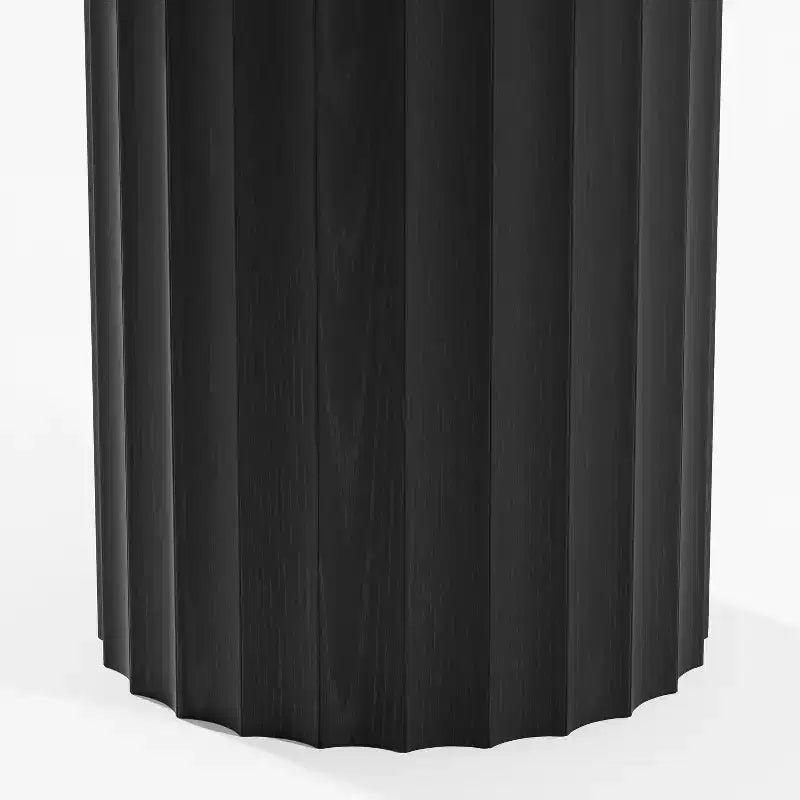 Tavolo da pranzo rotondo Dovelina, stile metà secolo, con base di design