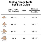 Tavolo da pranzo rotondo Dovelina, stile metà secolo, con base di design