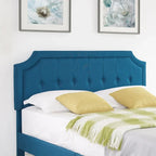 Base letto imbottita moderna con testiera regolabile – Beige / Blu / Grigio, singola / a una piazza e mezza / matrimoniale, per 1-2 persone