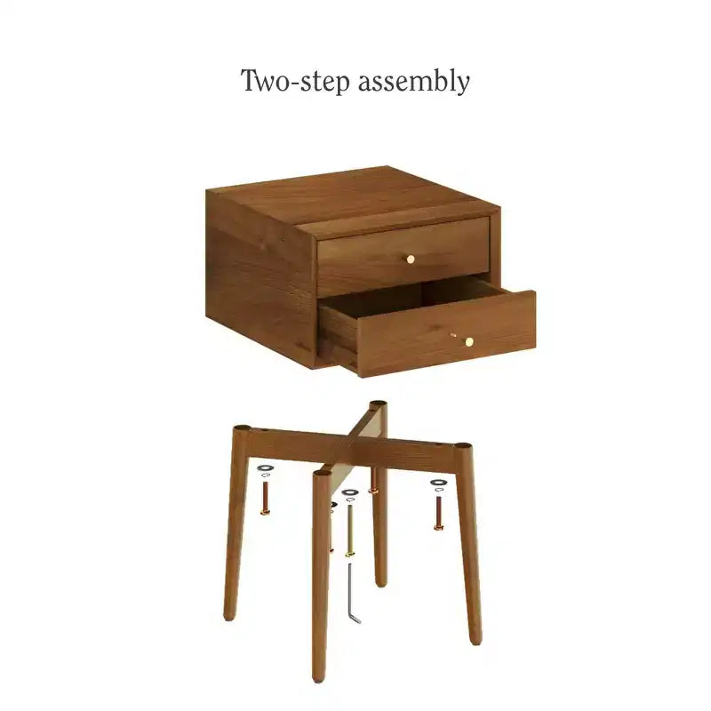 Nathan James Set di 2 comodini Harper