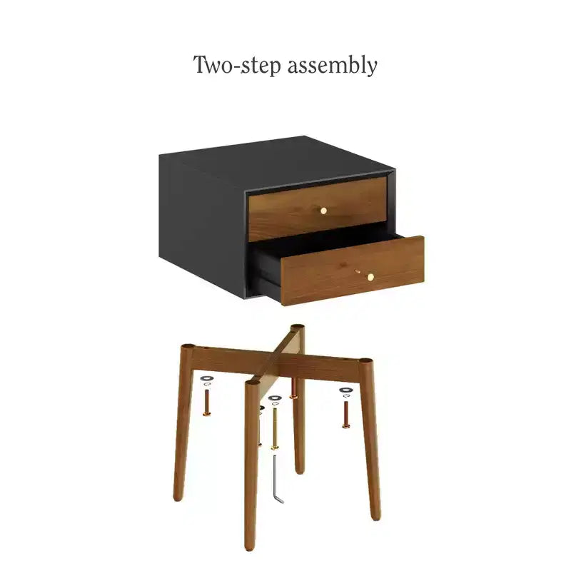 Nathan James Set di 2 comodini Harper