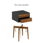 Nathan James Set di 2 comodini Harper