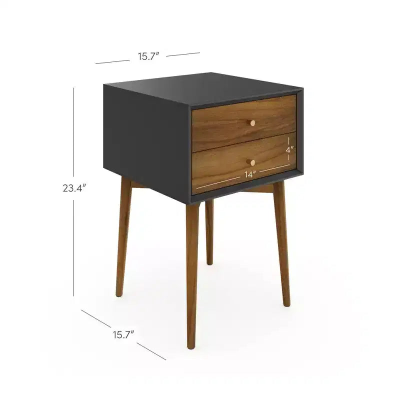 Nathan James Set di 2 comodini Harper