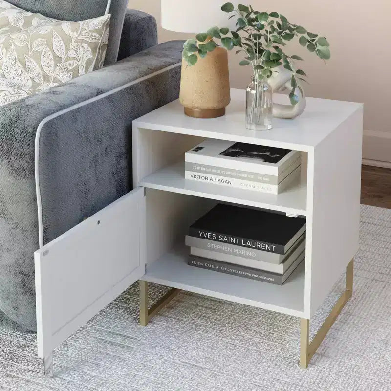 Nathan James Set di 2 comodini Mina in rattan