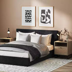Nathan James Set di 2 comodini Mina in rattan