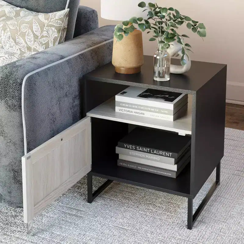 Nathan James Set di 2 comodini Mina in rattan
