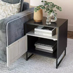 Nathan James Set di 2 comodini Mina in rattan