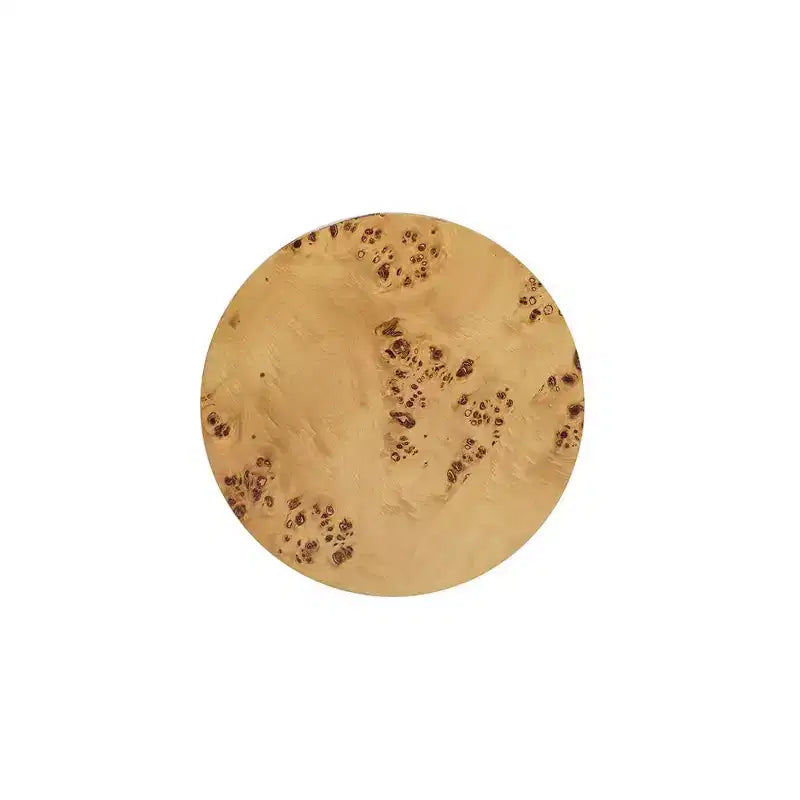 Tavolino d'appoggio Jennifer Taylor Home Nebula 22 Accent Pillar, Legno di radica marrone naturale caldo
