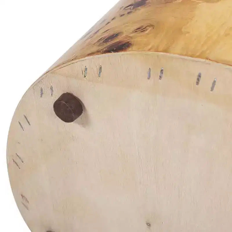 Tavolino d'appoggio Jennifer Taylor Home Nebula 22 Accent Pillar, Legno di radica marrone naturale caldo