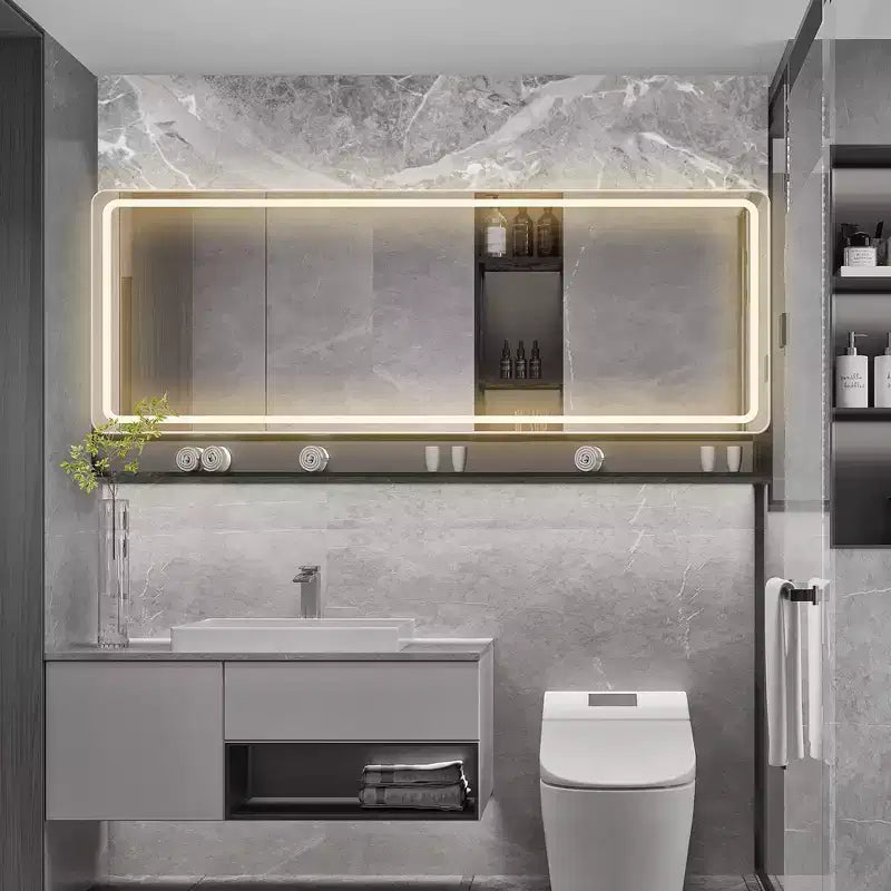 Specchio intero rettangolare senza cornice JIONJOY a LED con 3 colori
