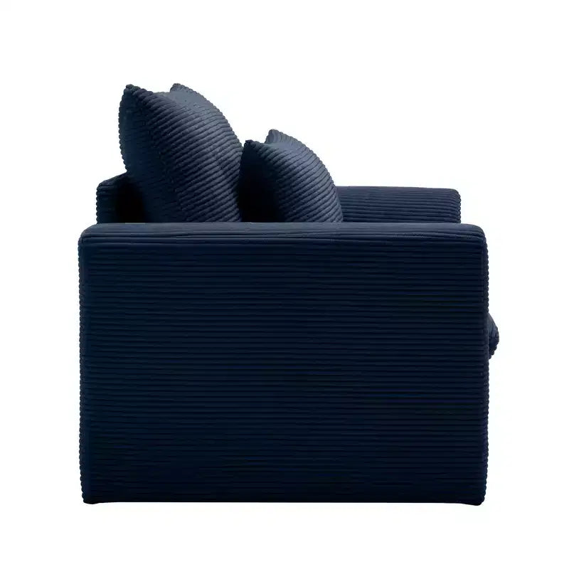 Poltrona a pozzetto Christopher Knight Home in velluto a coste 33,8 con cuscino lombare