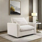 Poltrona a pozzetto Christopher Knight Home in velluto a coste 33,8 con cuscino lombare