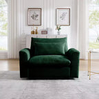 Poltrona a pozzetto Christopher Knight Home in velluto a coste 33,8 con cuscino lombare
