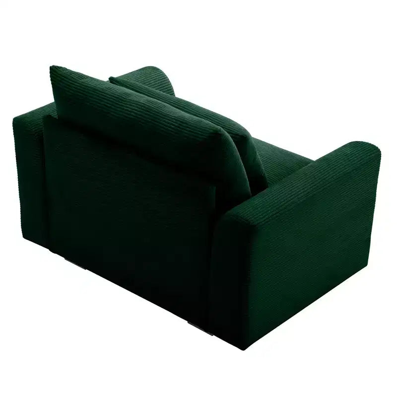 Poltrona a pozzetto Christopher Knight Home in velluto a coste 33,8 con cuscino lombare