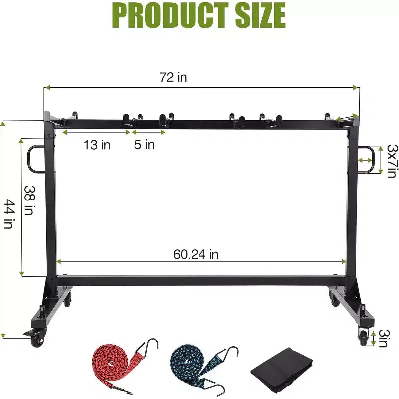 Carrello per Sedie Pieghevoli con Ruote Porta Sedie Pieghevoli per Conservare Sedie o Tavoli Capacità 180/360 kg Carrello Porta Sedie