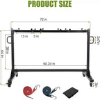 Carrello per Sedie Pieghevoli con Ruote Porta Sedie Pieghevoli per Conservare Sedie o Tavoli Capacità 180/360 kg Carrello Porta Sedie