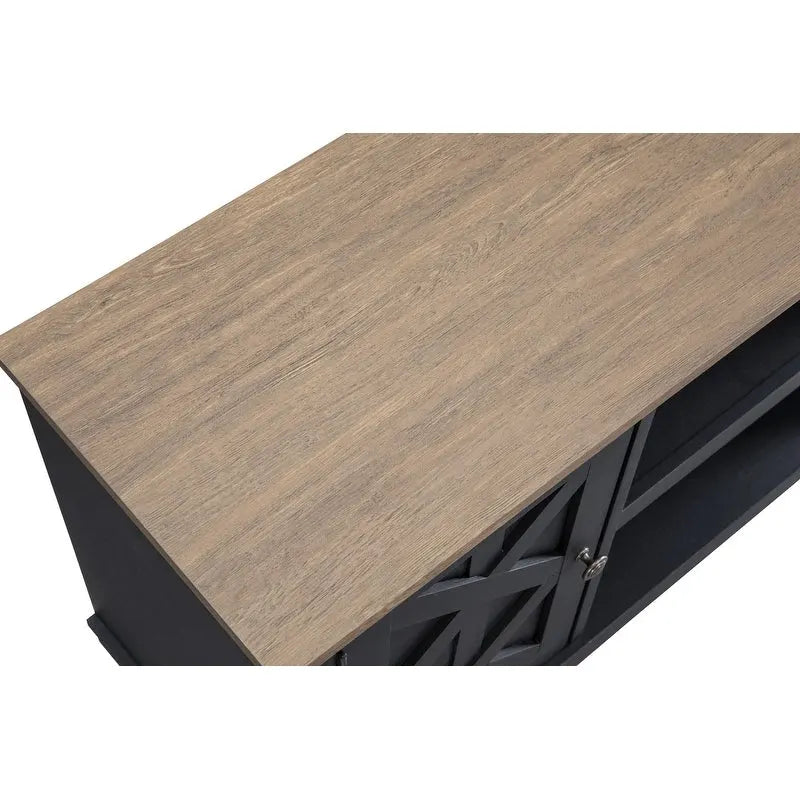 Tavolino Industriale Stretto a 3 Ripiani – Marrone / Grigio / Rovere / Giallo