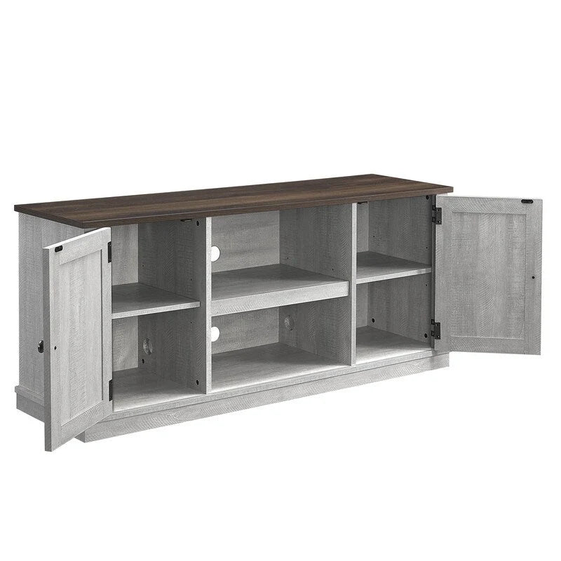 Tavolino Industriale Stretto a 3 Ripiani – Marrone / Grigio / Rovere / Giallo