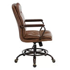 EUREKA ERGONOMIC Regal, Sedia da ufficio in pelle PU, 21,85 P x 24,41 L x 36,61-39,96 A