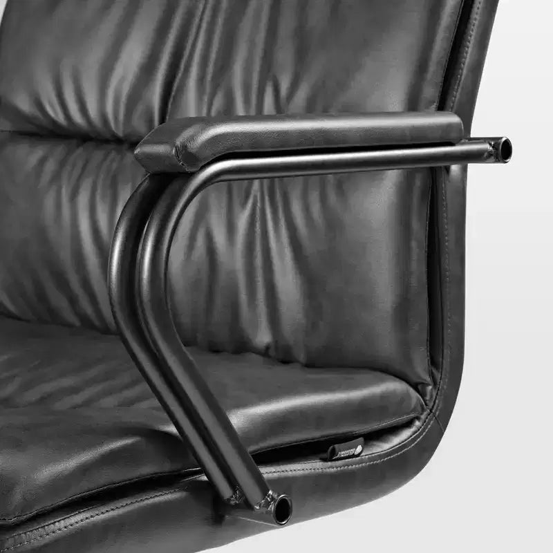 EUREKA ERGONOMIC Regal, Sedia da ufficio in pelle PU, 21,85 P x 24,41 L x 36,61-39,96 A