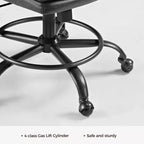 EUREKA ERGONOMIC Regal, Sedia da ufficio in pelle PU, 21,85 P x 24,41 L x 36,61-39,96 A