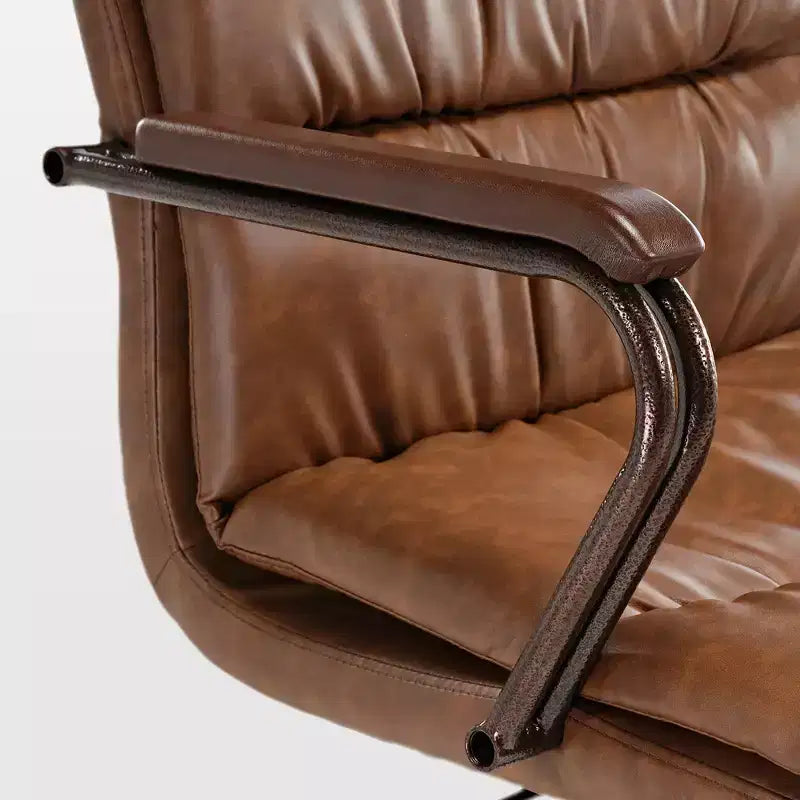 EUREKA ERGONOMIC Regal, Sedia da ufficio in pelle PU, 21,85 P x 24,41 L x 36,61-39,96 A