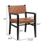 Sedia da pranzo Christopher Knight Home Prosen in similpelle e legno di gomma (Set di 2)