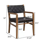 Sedia da pranzo Christopher Knight Home Prosen in similpelle e legno di gomma (Set di 2)