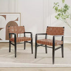 Sedia da pranzo Christopher Knight Home Prosen in similpelle e legno di gomma (Set di 2)