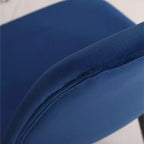 Sedie da pranzo contemporanee Roundhill Furniture Lassan in tessuto, blu, set da 4