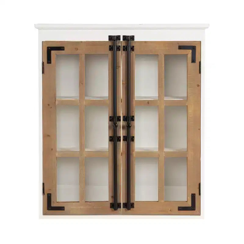 Kate e Laurel Hutchins Pensile in Legno, 24x28, Bianco