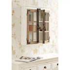 Kate e Laurel Hutchins Pensile in Legno, 24x28, Bianco