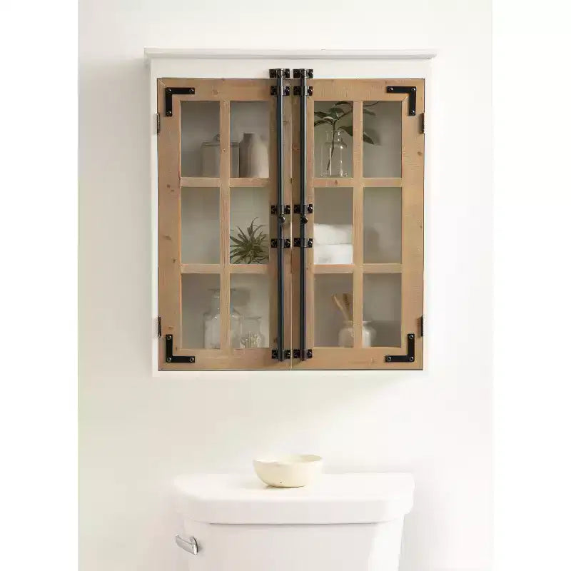 Kate e Laurel Hutchins Pensile in Legno, 24x28, Bianco