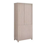 Libreria Manhattan Comfort Jodie 67.6 con 6 Ripiani Regolabili e Ante in Vetro Temperato