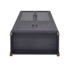 Libreria Manhattan Comfort Jodie 67.6 con 6 Ripiani Regolabili e Ante in Vetro Temperato