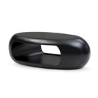 Tavolino moderno ovale in fibra di vetro – Nero / Bianco, S / M / L, Singolo