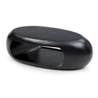 Tavolino moderno ovale in fibra di vetro – Nero / Bianco, S / M / L, Singolo