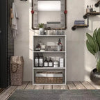 24/7 Shop At Home Libreria moderna a 3 ripiani impilabile e modulare Silkpath da 35,3 pollici