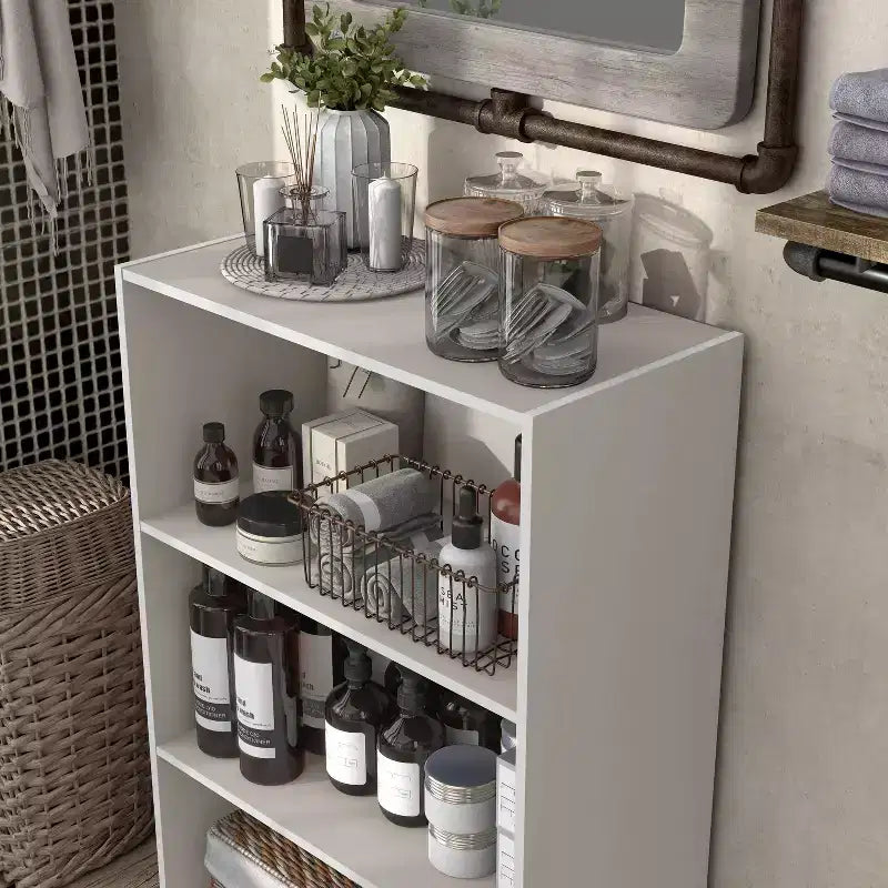 24/7 Shop At Home Libreria moderna a 3 ripiani impilabile e modulare Silkpath da 35,3 pollici