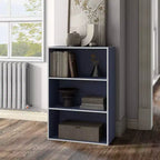24/7 Shop At Home Libreria moderna a 3 ripiani impilabile e modulare Silkpath da 35,3 pollici