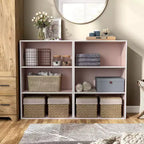 24/7 Shop At Home Libreria moderna a 3 ripiani impilabile e modulare Silkpath da 35,3 pollici