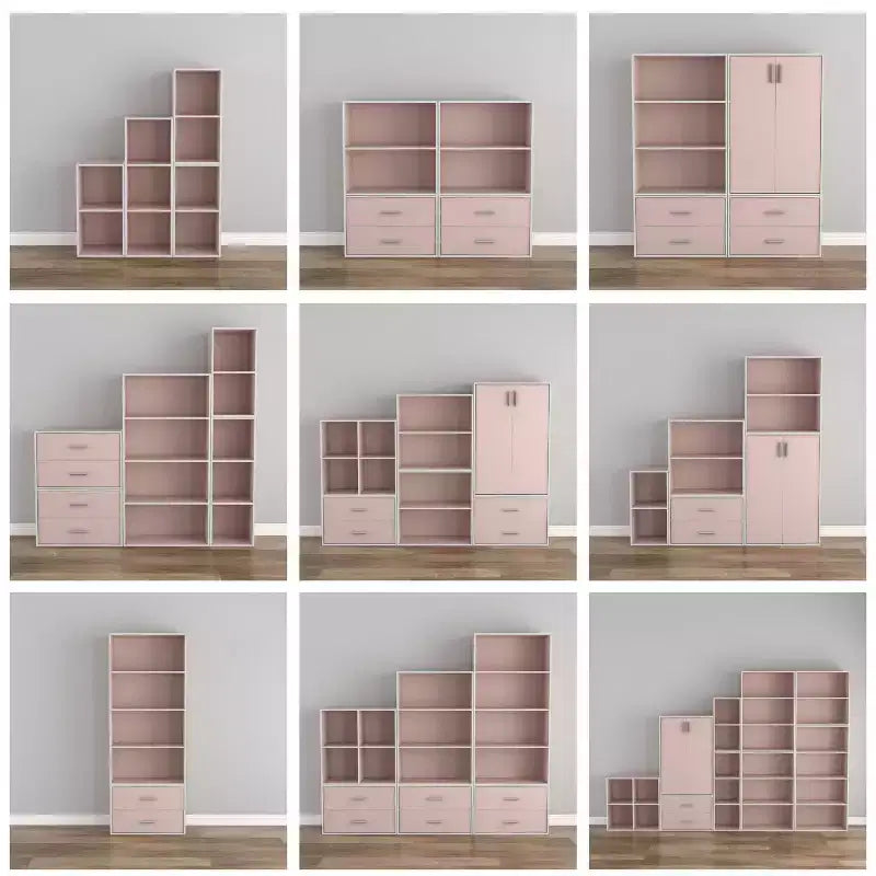 24/7 Shop At Home Libreria moderna a 3 ripiani impilabile e modulare Silkpath da 35,3 pollici