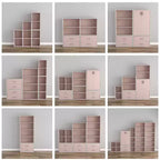 24/7 Shop At Home Libreria moderna a 3 ripiani impilabile e modulare Silkpath da 35,3 pollici