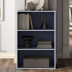 24/7 Shop At Home Libreria moderna a 3 ripiani impilabile e modulare Silkpath da 35,3 pollici